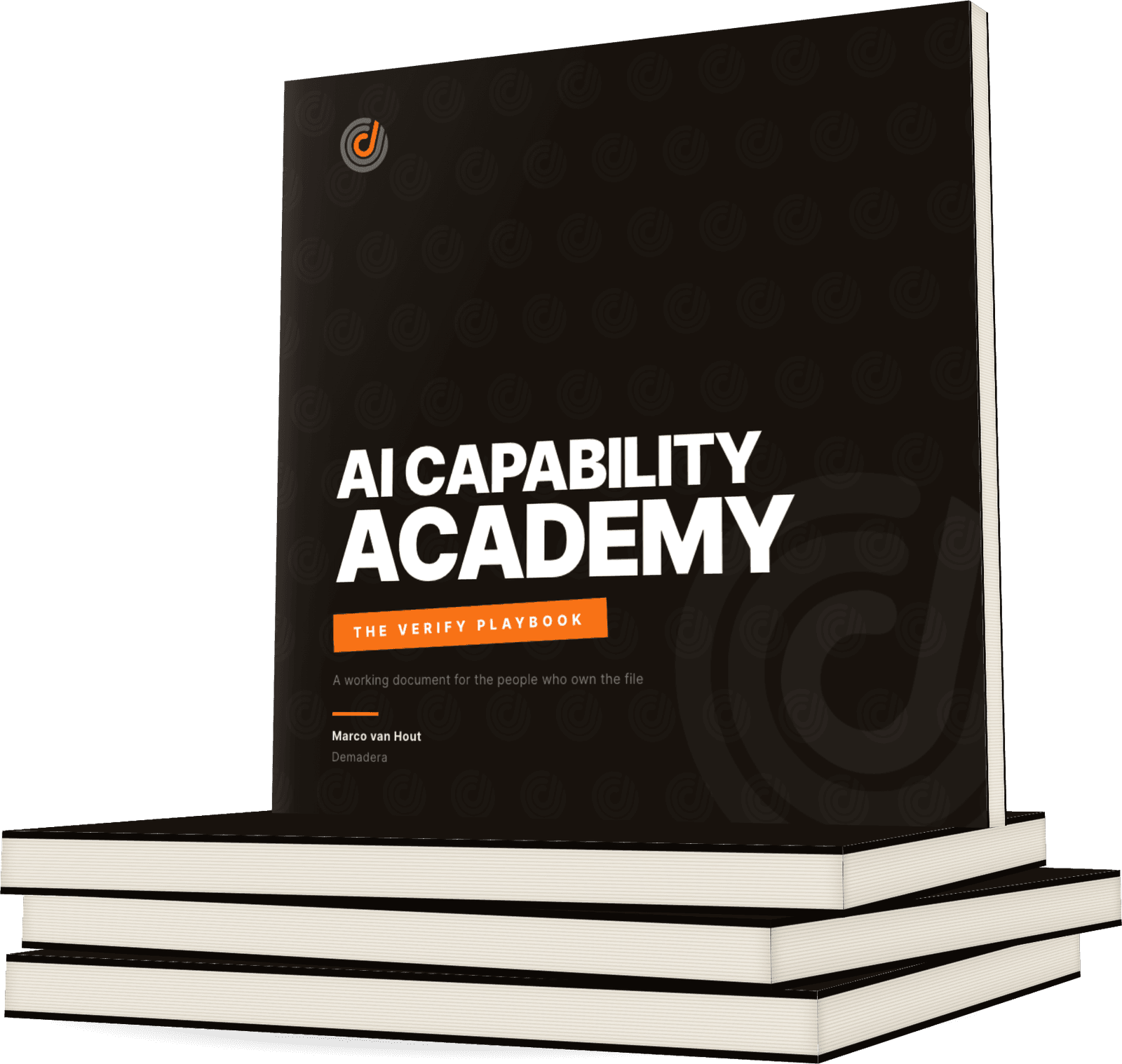 Het VERIFY Playbook, een stapel exemplaren